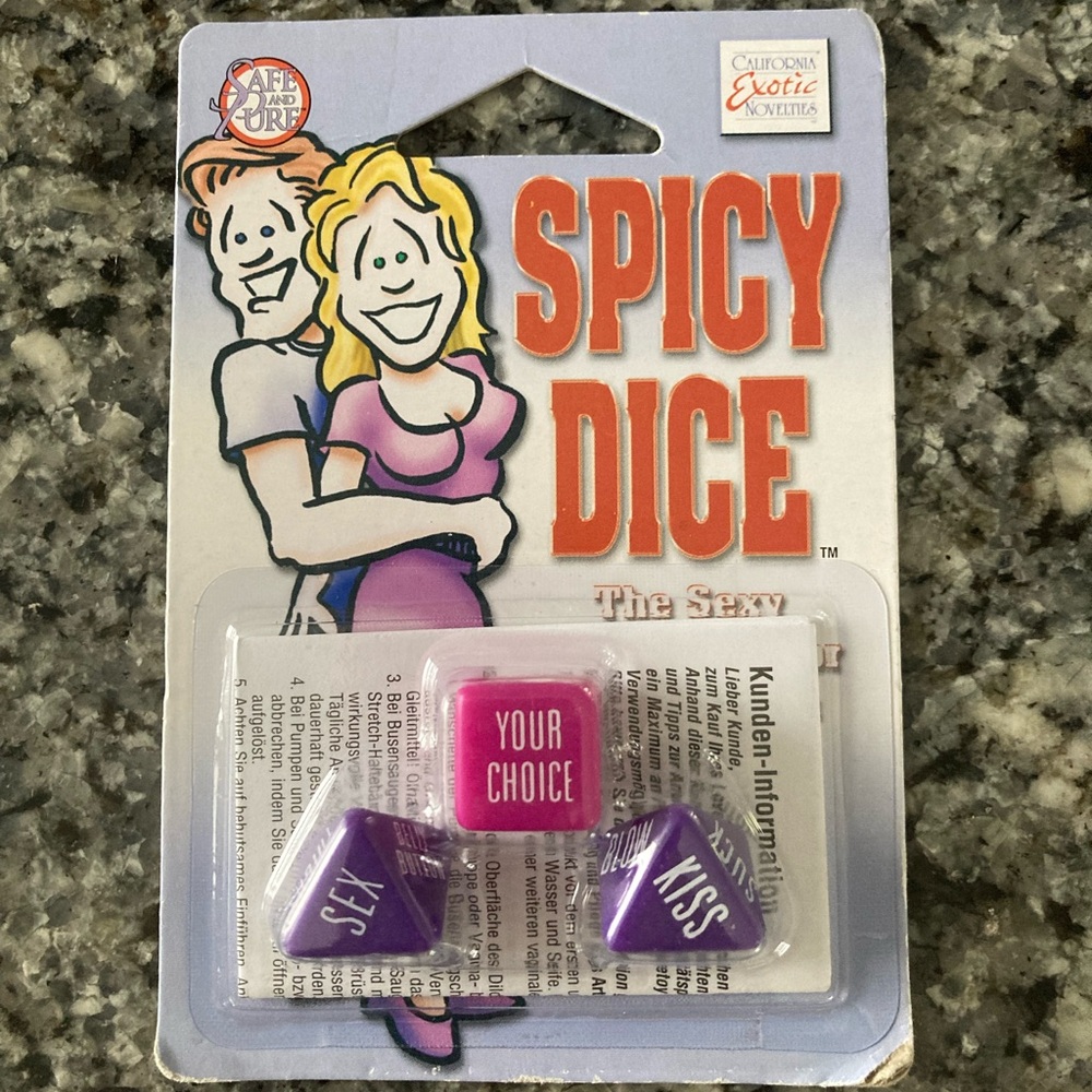 Spicy Dice Adult Dice Game by California Exotic Novelties, Brand New